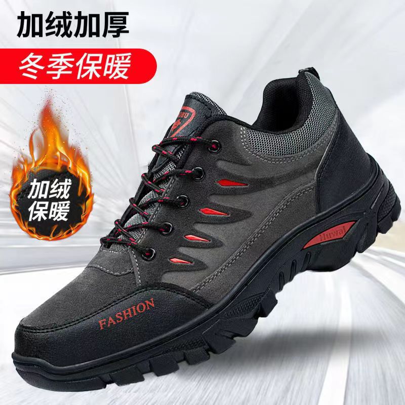 Comercio exterior zapatos de cuero para hombres zapatos de montaña cómodos zapatos de protección laboral de moda para hombres zapatos deportivos al aire libre al por mayor