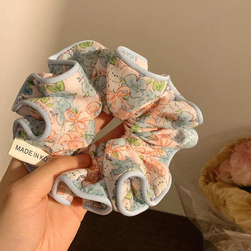 法式慵懒风大肠发圈女韩系高级感头绳高弹耐用皮筋超大号头花发绳|undefined