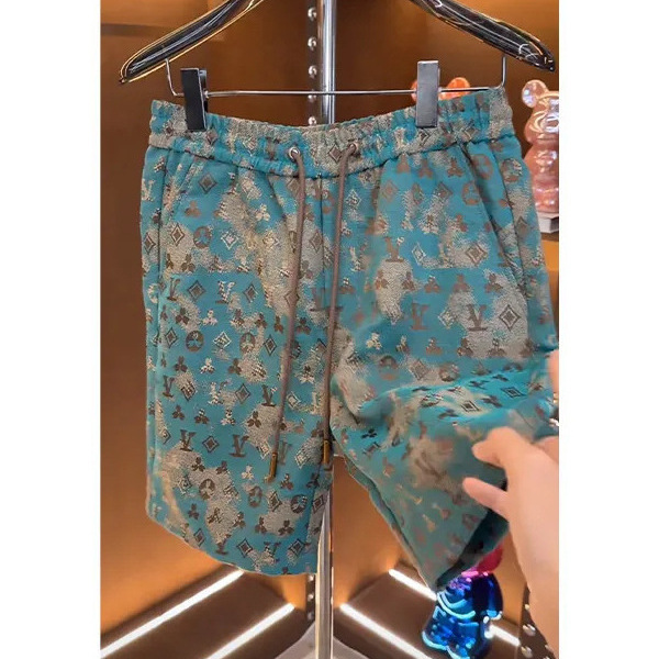 Men's Summer Printed Trendy Brand Fashion Casual Sports All-match Thin Slimming Dopamine Beach Shorts Pants