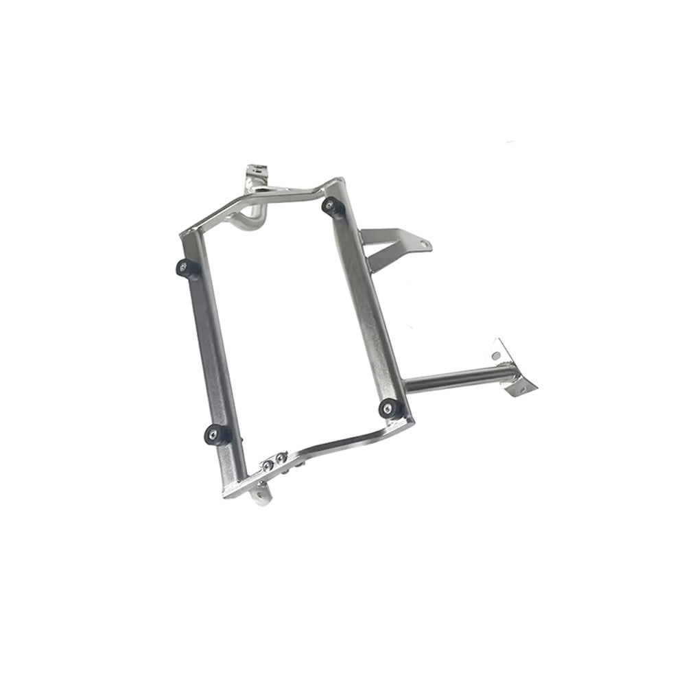 Aplicable a BMW 700GS / F800 soporte de caja lateral de escape izquierdo montaje no destructivo soporte de caja lateral de acero inoxidable