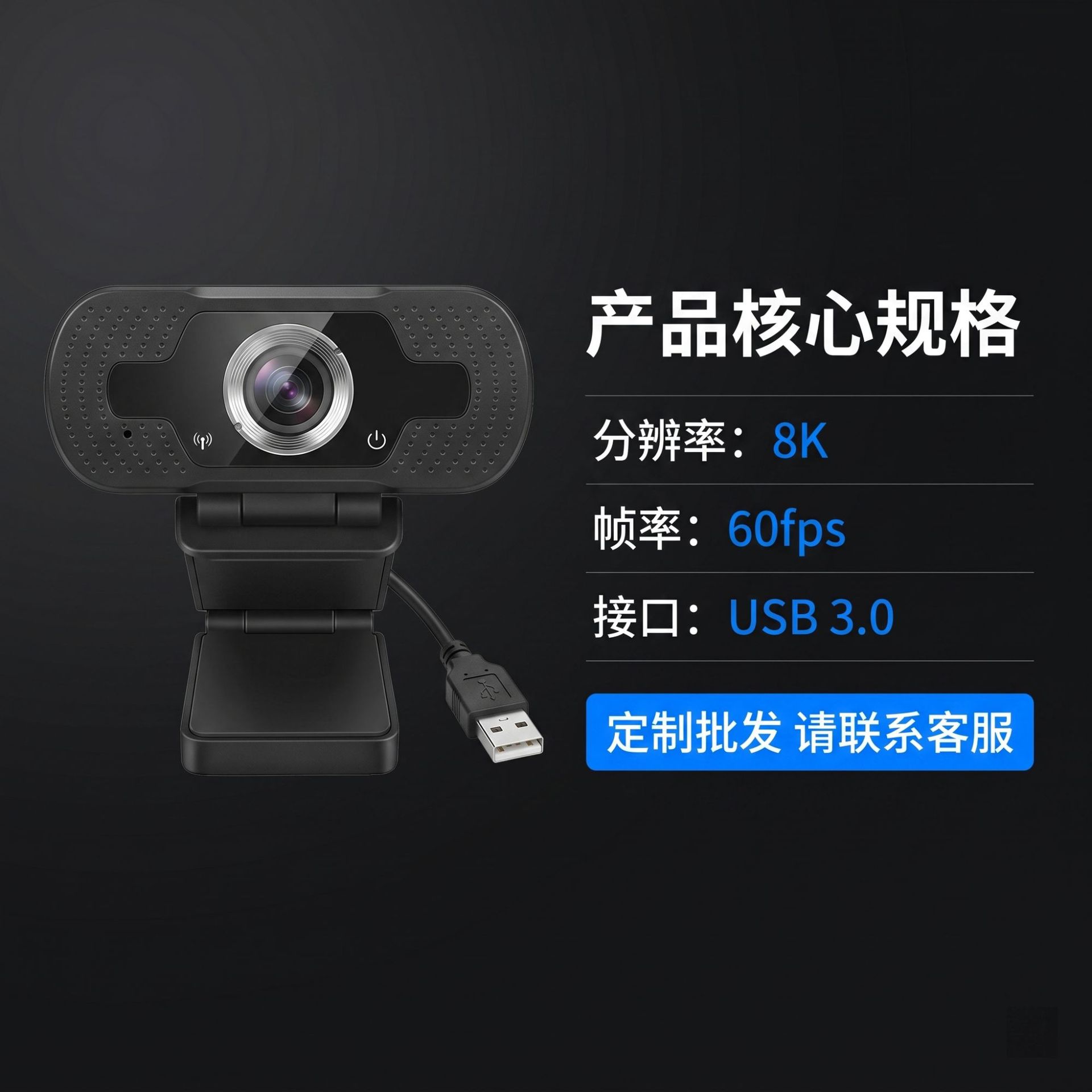 跨境爆款高清1080P电脑笔记本网络摄像头带麦克风家用办公视频机