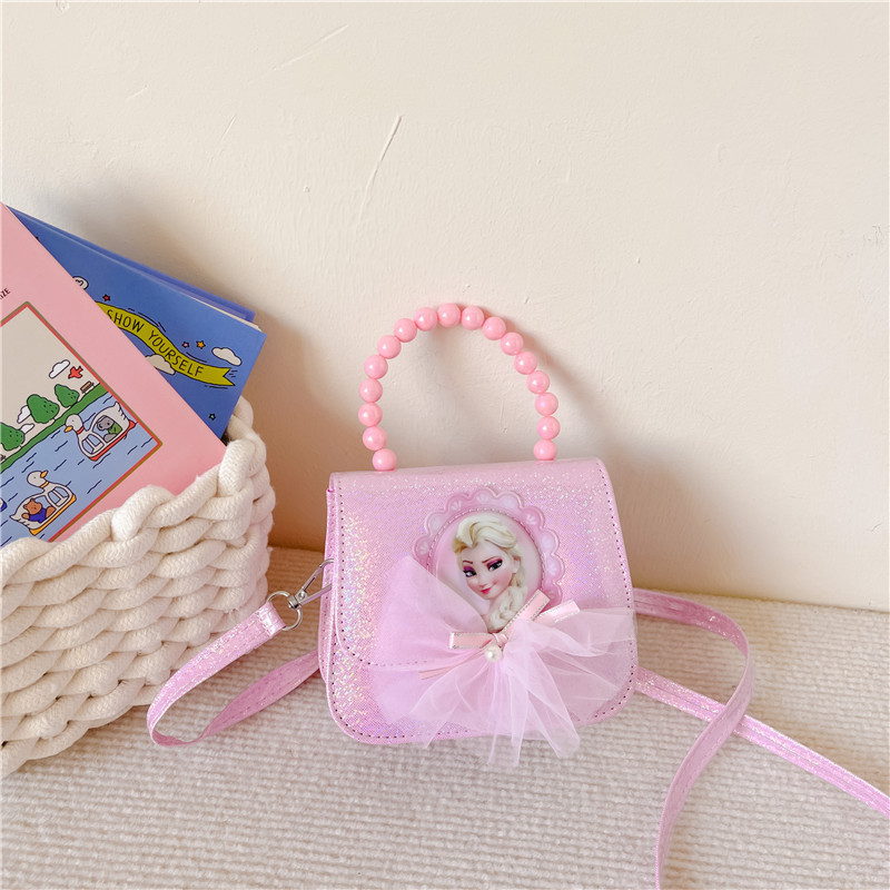 Bolsas para niños para niñas nuevas bolsas de mano princesa Aisha, bolsas de mochila de gran capacidad, bolsas de luces flash de moda princesa de nieve