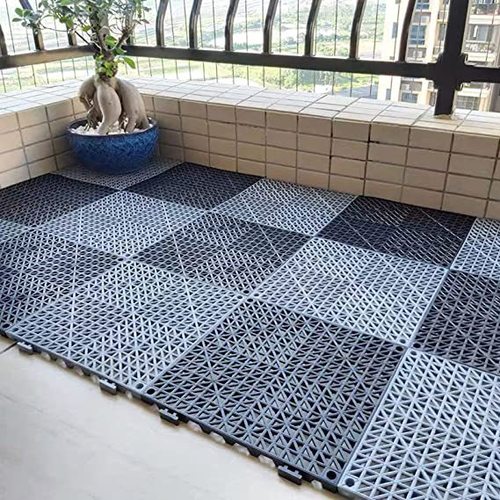 Thickened hollow swimming pool bathroom anti-slip mat warehouse courtyard engineering water-proof foot mat bathroom splicing anti-fall floor mat