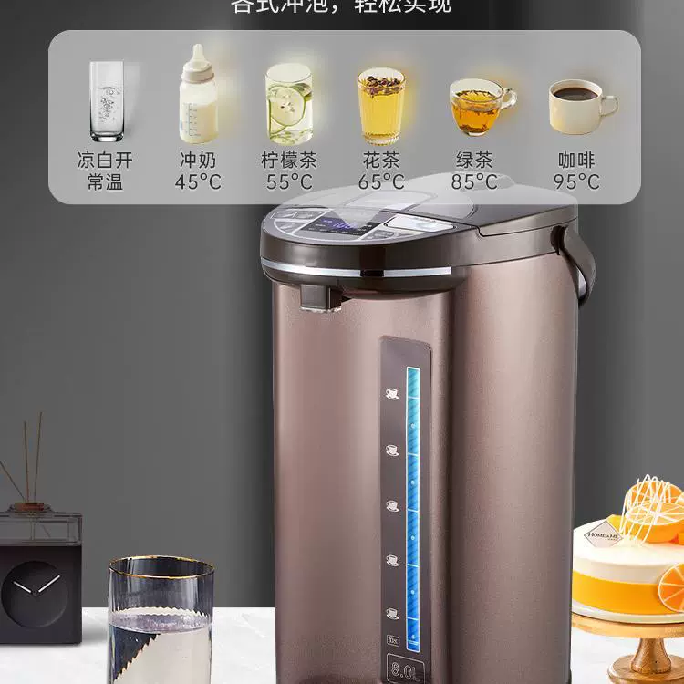 Capacious teapot, thermos for commercial use, keeps constant temperature