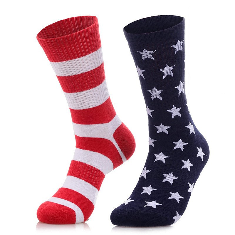 Comercio exterior ropa interior ropa de dormir calcetines divertidos para hombres día de la independencia regalos novedades
