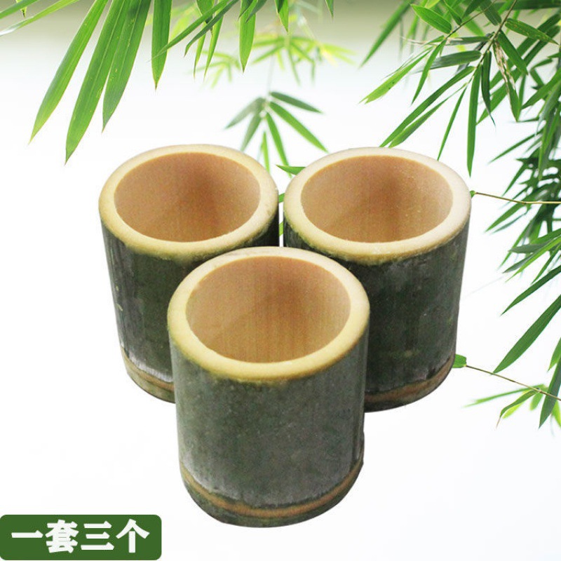 竹桶楠竹竹筒杯小号奶茶冰淇淋杯商用咖啡杯竹筒饭香薰杯竹子筒厂-阿里巴巴