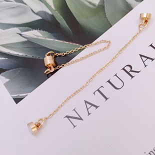 14K����ɫ�A���ΰ�ȫ朴��F����β朽ӷ�Ó�����F��diy���6mm