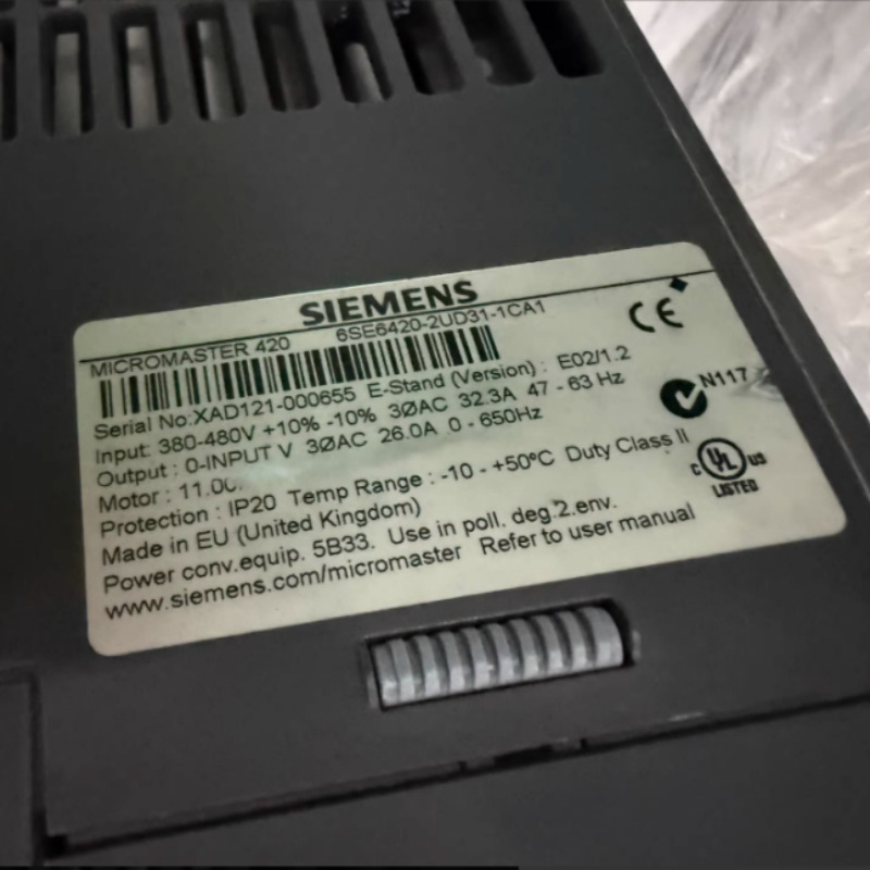 SIEMENS西门子变频器6SE6420-2UD31-1CA1 M420通用型380V/ 11KW