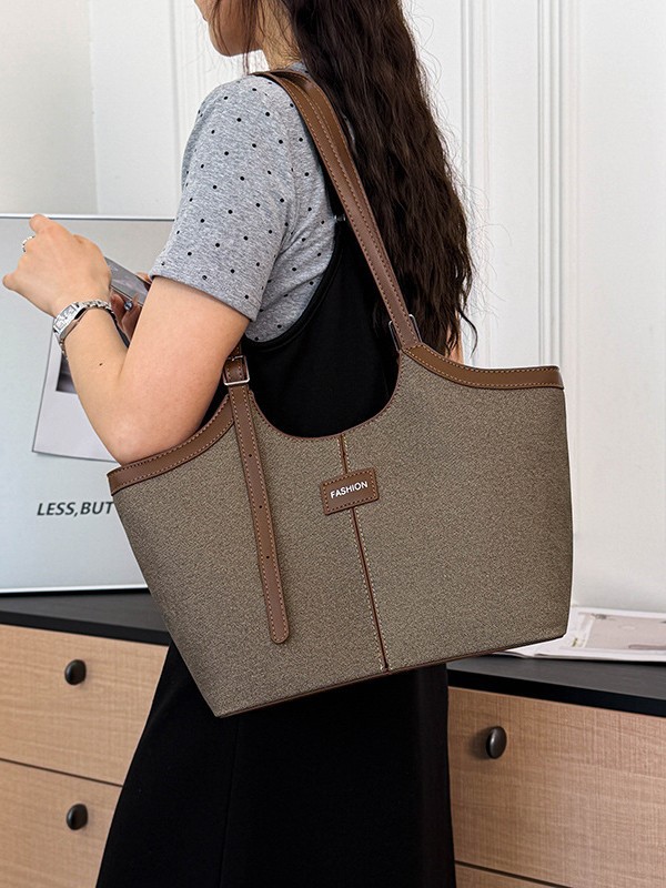 Bolsa de mano retrógrada de nicho para mujeres 2026 comercio exterior nuevo color de choque de alta calidad bolso de hombro de gran capacidad