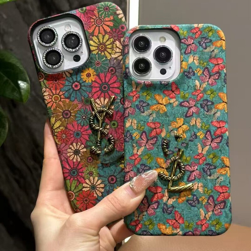 Foreign Trade Full-Screen Butterfly Retro Style Cork High-End Trendy Brand Suitable for Iphone17Promax Apple Mobile Phone Case Foreign Trade Full-Screen Butterfly Retro Style Cork High-End Trendy Brand Suitable for Iphone17Promax Apple Mobile Phone Case