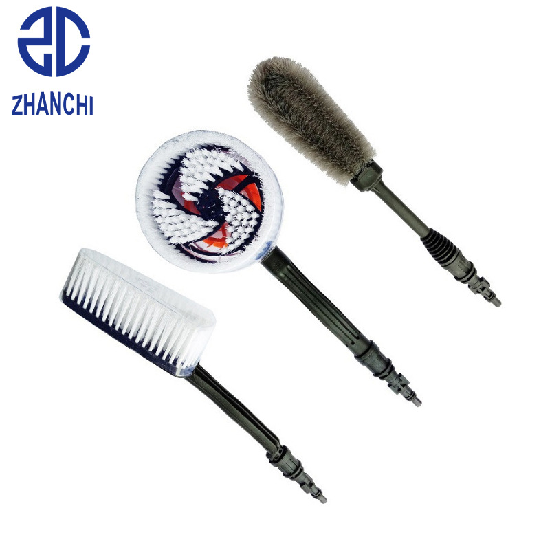 适配LAVOR系列高压洗车机清洁刷洗车刷旋转刷通水长毛轮毂刷