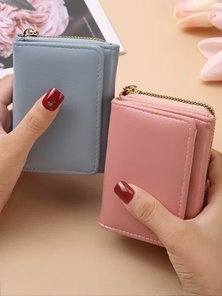 2025 Japanese Style Texture Cute Wallet Women's Short Style Large Capacity Small Fresh Creative Coin Purse Coin Bag Card Holder