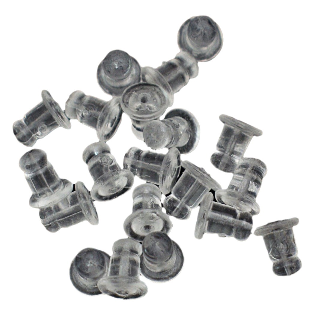 Estilo coreano DIY American Bullet transparente accesorios de pendientes de silicona tapón de oído fuerza protección del medio ambiente plástico gran tapón de oído