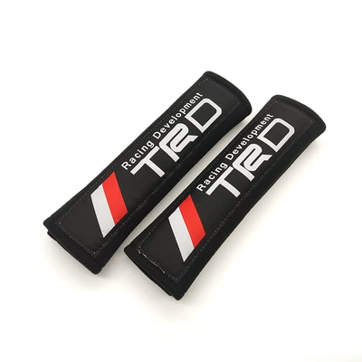 Seat belt shoulder pad – cotton protection pad pair - trd-black