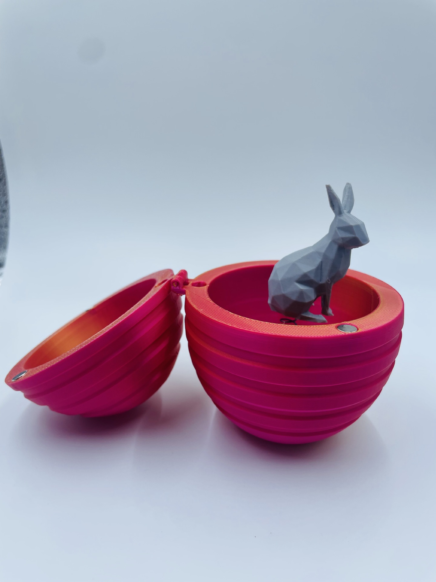 Cross-Border Easter Egg 3D Printed Toy Silk Gradient Decompression Toy Halloween Gacha Rabbit Egg Toy