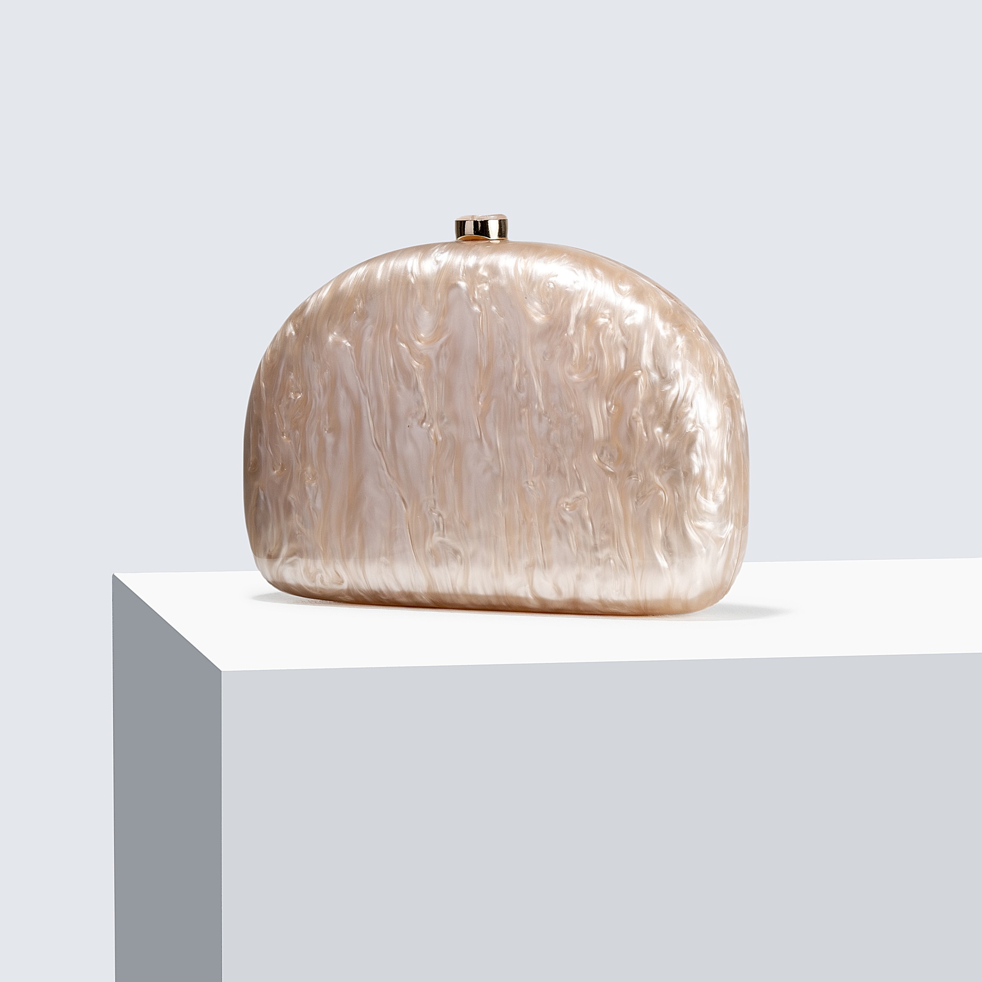 Solid Color Pattern All Seasons Season Women's Gender Arylic Solid Color Semicircle Evening Bags