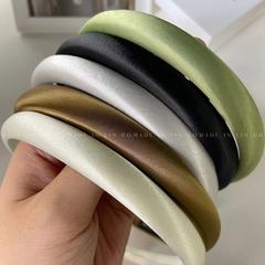 法式氣質高級感緞面細發箍高顱頂2023甜美少女春夏季新款發箍髮飾