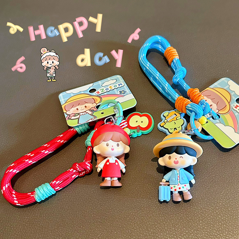 Offizieller Schreibtischkönig, Traumtagebuch, Schlüsselanhänger, Cartoon-Puppe, Mädchen, exquisiter Rucksack-Anhänger_voghion.com