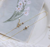 Fashionable universal necklace from pearl, chain for key bag , simple and elegant design, internet celebrity, wholesale