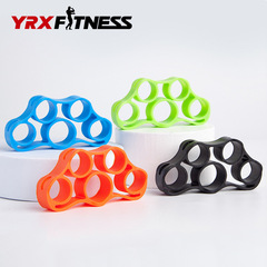 Silicone Finger Trainer Finger Resistance Ring Rehabilitation Silicone Resistance Trainer Five-Finger Trainer