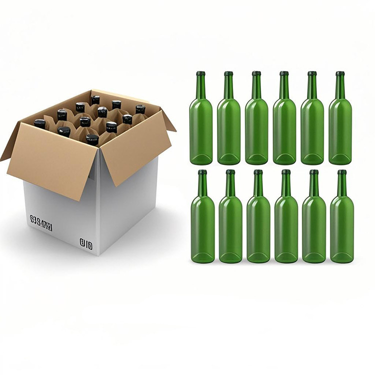 圆形橄榄油瓶750ml高品质墨绿色玻璃分装红酒瓶空瓶自酿葡萄酒瓶|undefined