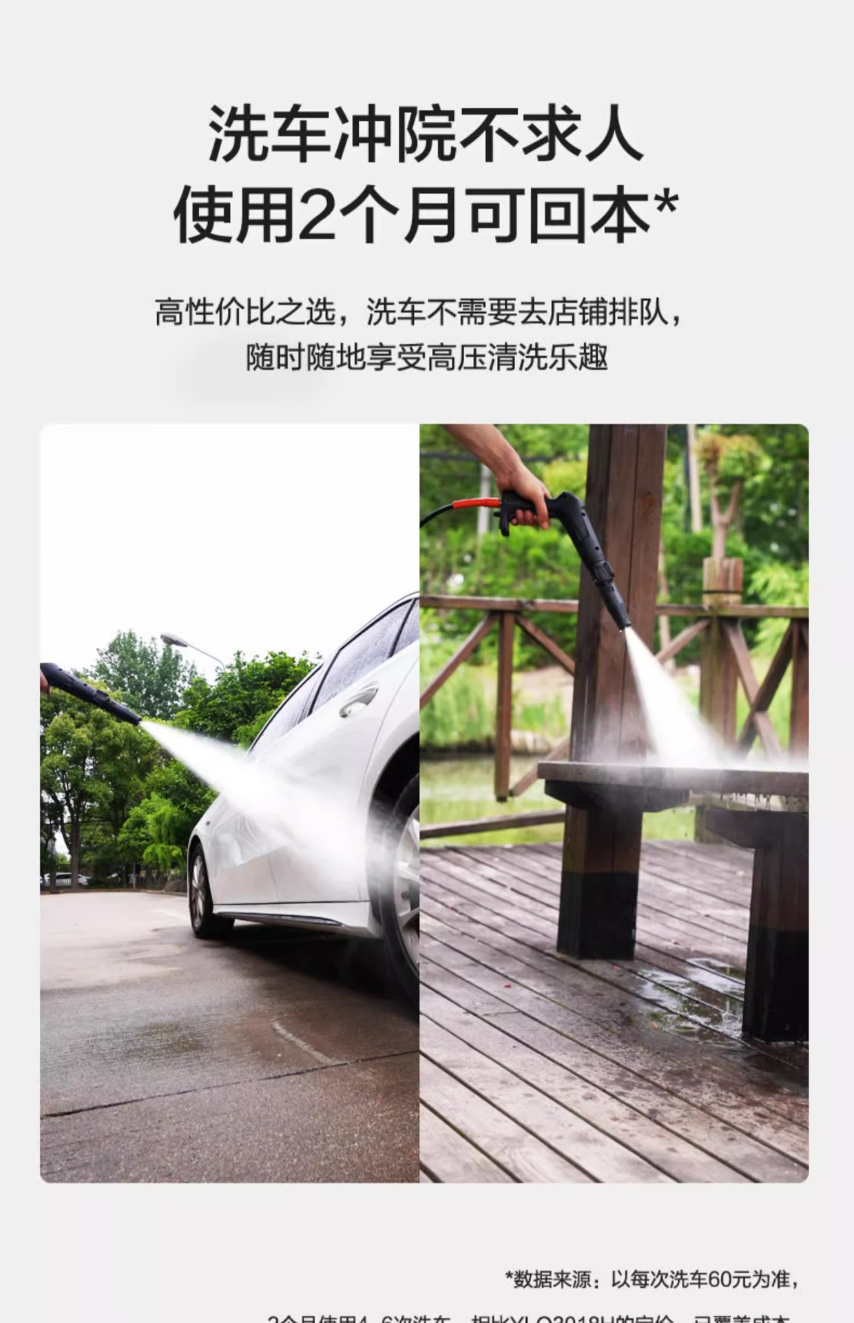Yili Car Wash Machine Ylq3010 High-Pressure Water Gun 220V Car Washing High-Power Floor Cleaning Portable Cleaning Car Wash Pump