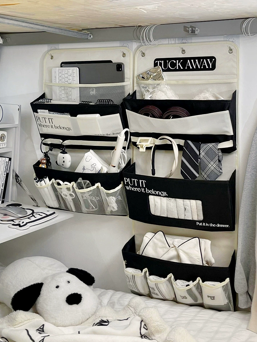 Storage system, hanging organiser, underwear, storage box, storage bag