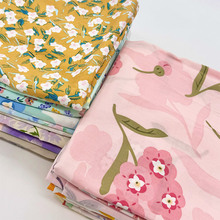 人造棉布料棉绸布绵绸面料夏季睡衣服装印花布人棉布头处理