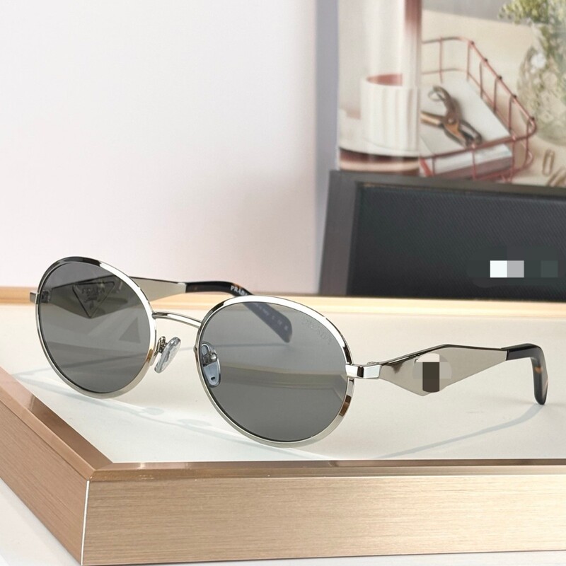 P brand's new high-end oval sunglasses, European and American fashion retro style, same model as popular on social media, trendy PRD53V