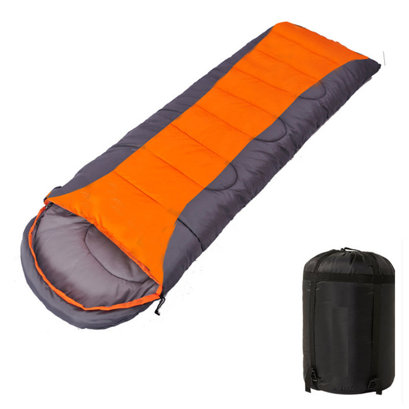 Saco de dormir al aire libre camping viajes Four Seasons universal empalme doble en stock primavera, verano, Otoño e Invierno saco de dormir