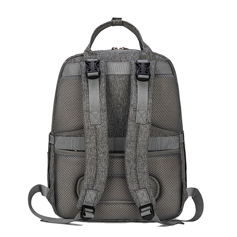 Bolsa de maternidad transfronteriza, gran capacidad, multifuncional, mochila para mamá y bebé, mochila para chupete, bolsa para mamá, correa con amortiguación de aire, ligera.