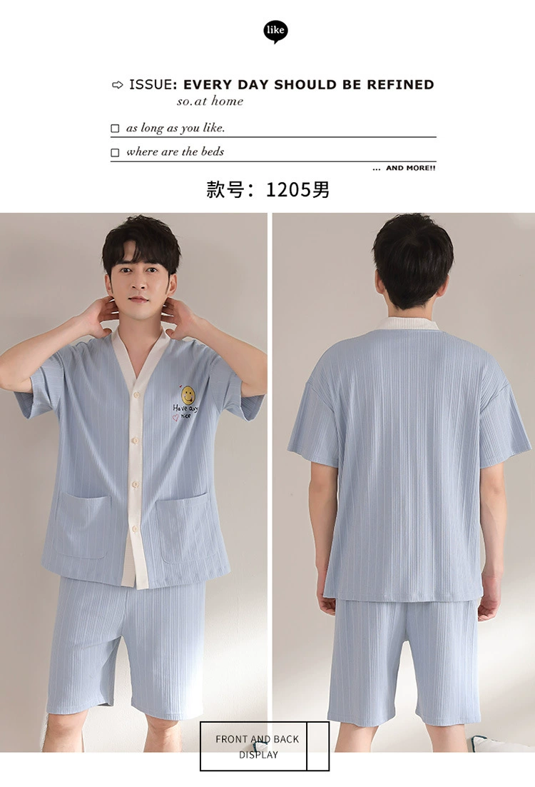 silk pajama set SLPBELY Lover Pajamas Set Homesuit Summer Short Sleeve Cute Couple Nightwear Pyjamas With Shorts Men Women Loungewear Sleepwear cotton pjs