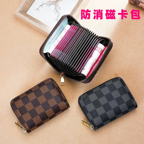 Anti-Degaussing Card Holder for Women, High-End, Large Capacity, Multiple Card Slots, Credit Card, Driver's License, Business Card Holder, Anti-Theft Bank Card Holder