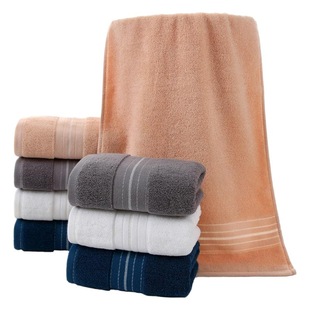 Cotton towel factory wholesale 35*75cm cotton plain thick 110 grams adult face towel embroidery LOGO