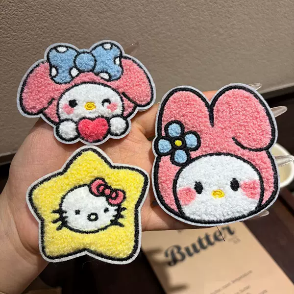 New cartoon-style, sweet, and adorable hair accessories with Velcro closures for styling and tidying up stray hairs; wholesale available