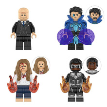 外贸专供KT1058 超英积木人仔小颗粒拼插公仔玩具袋装代发