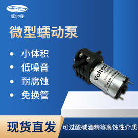 迷你蠕动泵VDP18免换管耐腐蚀正反抽过杂质采样设备微型真空泵