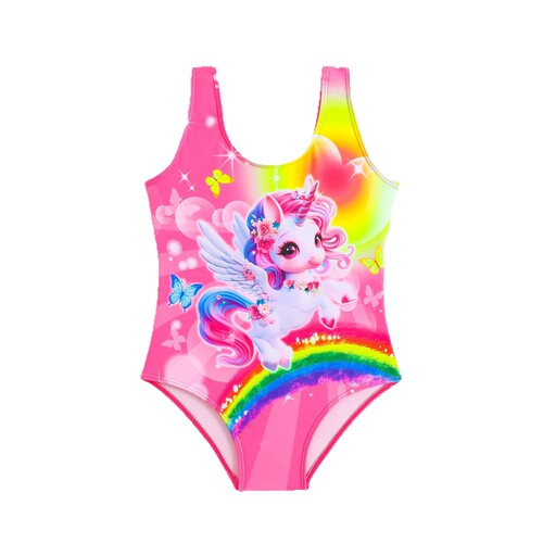 2026 Children's One-piece Swimwear, Order Starting from 1 Piece, Unicorn Girl Swimwear, Manufacturer Wholesale Swimwear for Girls