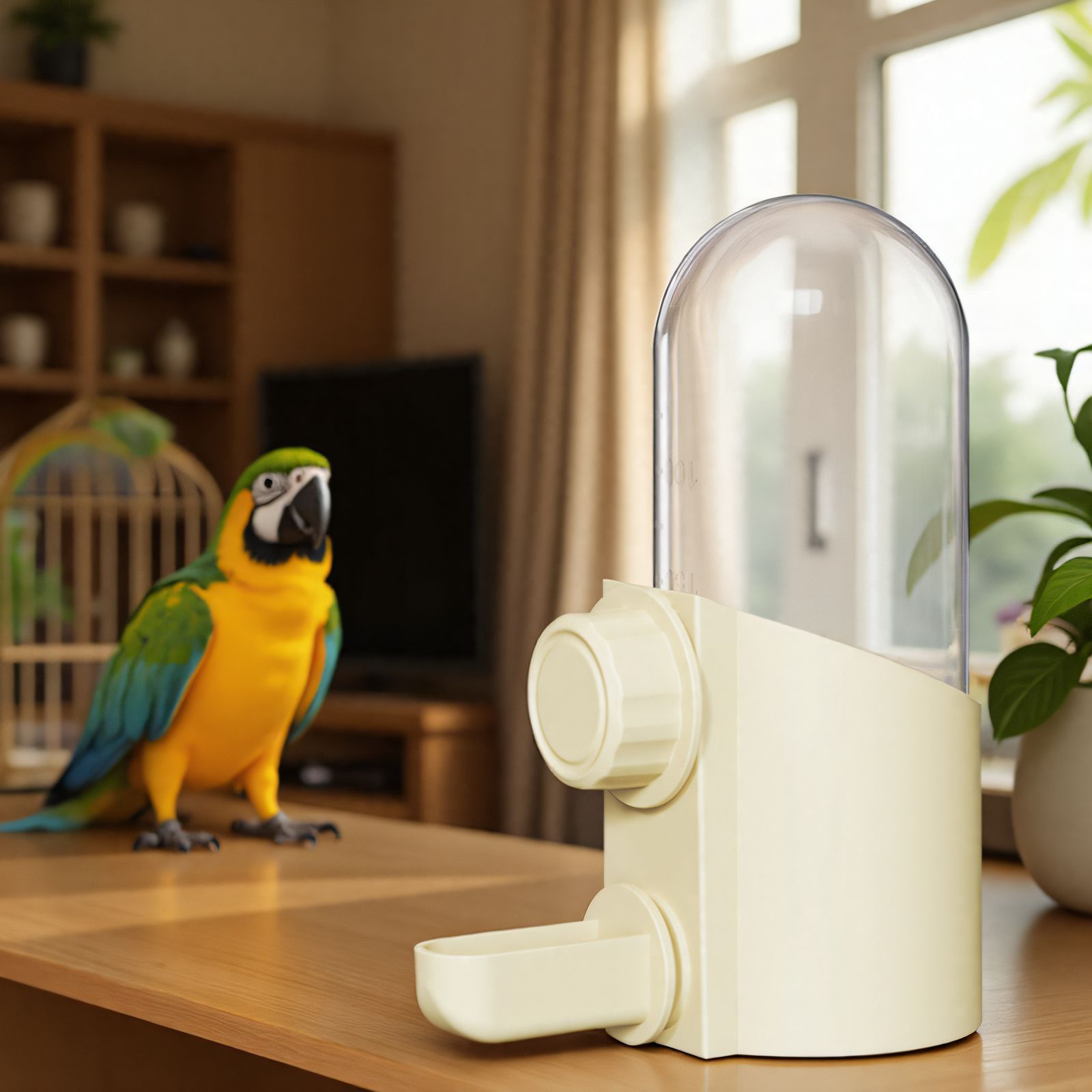 New pet bird drinking water machine starling parrot drinking water automatic water feeder bird cage feeding kettle bird supplies 4