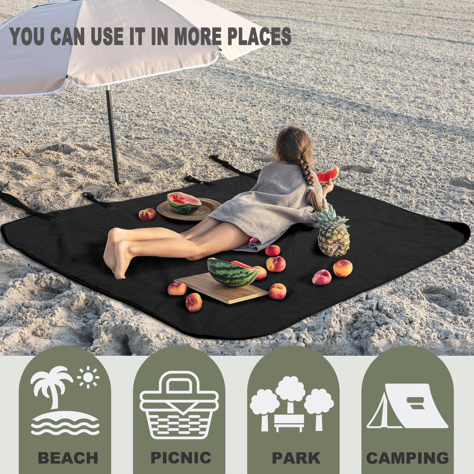 Universal car seat cover, sweat-absorbent, waterproof, non-slip, suitable for cross-border trade, yoga, mountaineering, sports seat cushion, towel seat pad