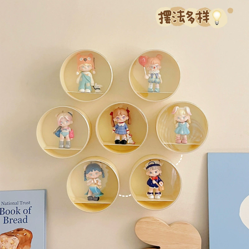 Настенная подставка для демонстрации игрушек из акрила, прозрачная, пыленепроницаемая, для хранения фигурок, витрина для Bubble Mart, домашняя