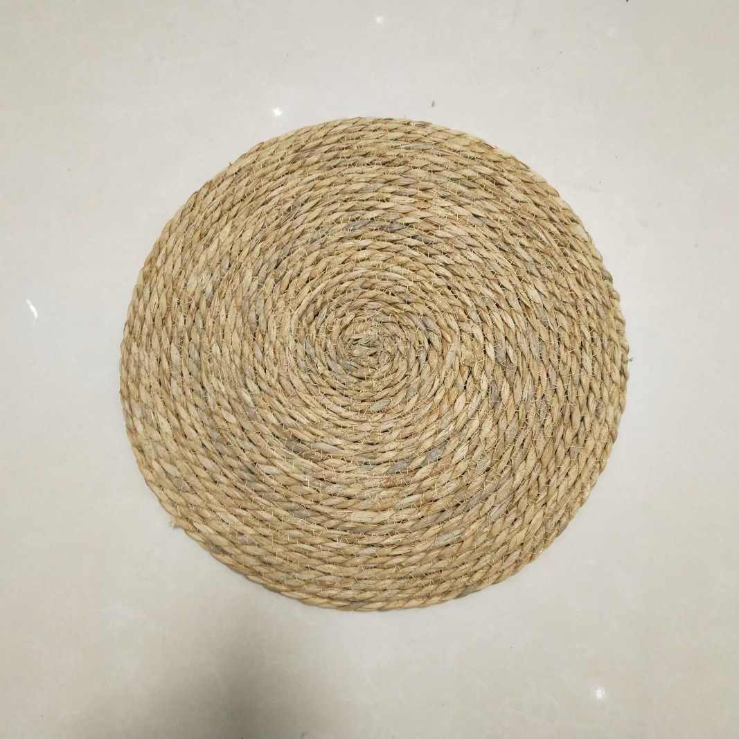 Cojín de futón de paja Cojín de meditación de yoga Cojín de meditación de Buda Cojín de tatami Cojín de paja Cojín de ventana salediza Cojín de escritorio de ventana