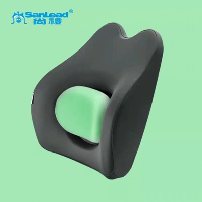 Waist support car seat back Waist support - cloth-gray-green