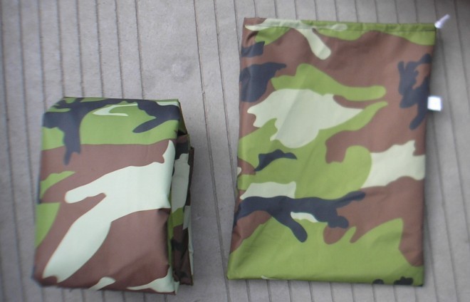 190t Polyester Taffeta Beach Vehicle Cover, All-Terrain Atv Cover, Sun Protection and Rain Protection, Black/Camouflage/Silver