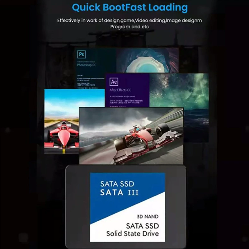 Кросс-бордер 2,5-дюймовый интерфейс SATA3 SSD 2TB настольный ноутбук высокоскоростной внутренний твердотельный диск