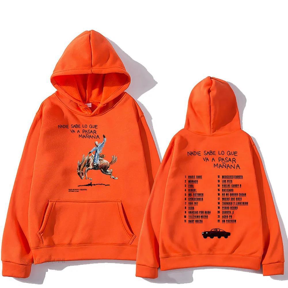 Bad Bunny RIP Hoodies Men/Women Clothing Sudaderas Album Nad
