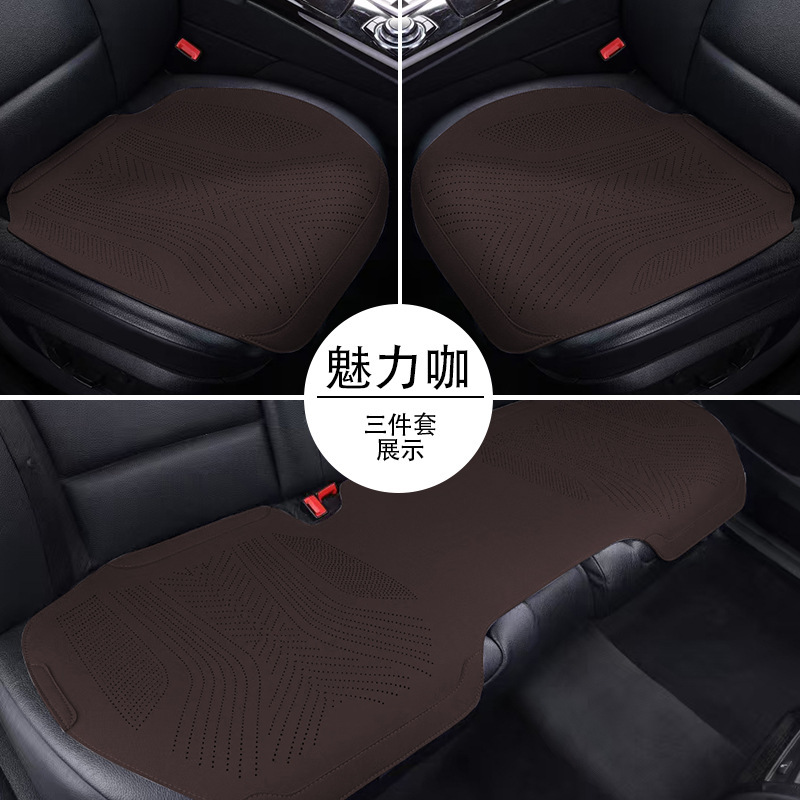 新型車用シートクッション、四季通用、フェイクファー素材、ハーフカバー、シートカバー、車用シートクッション、シートパッド|undefined