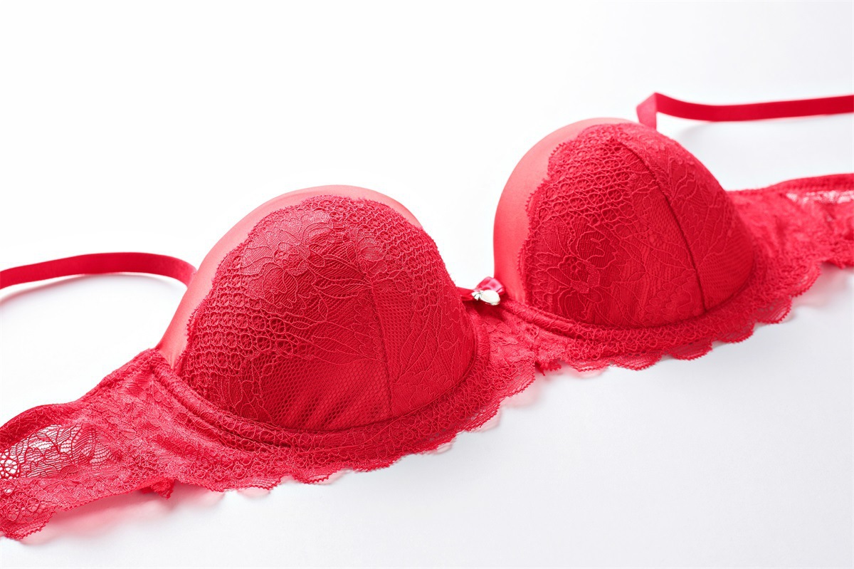 Damen Spitzen-bh Und Slip Set - Komfortable Push-up Wäsche_voghion.com