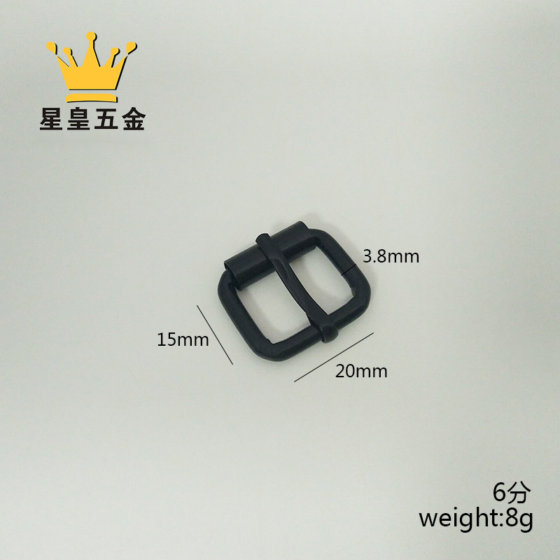 批发金属针筒管子扣 金属两档皮带扣 五金箱包滚筒管子扣