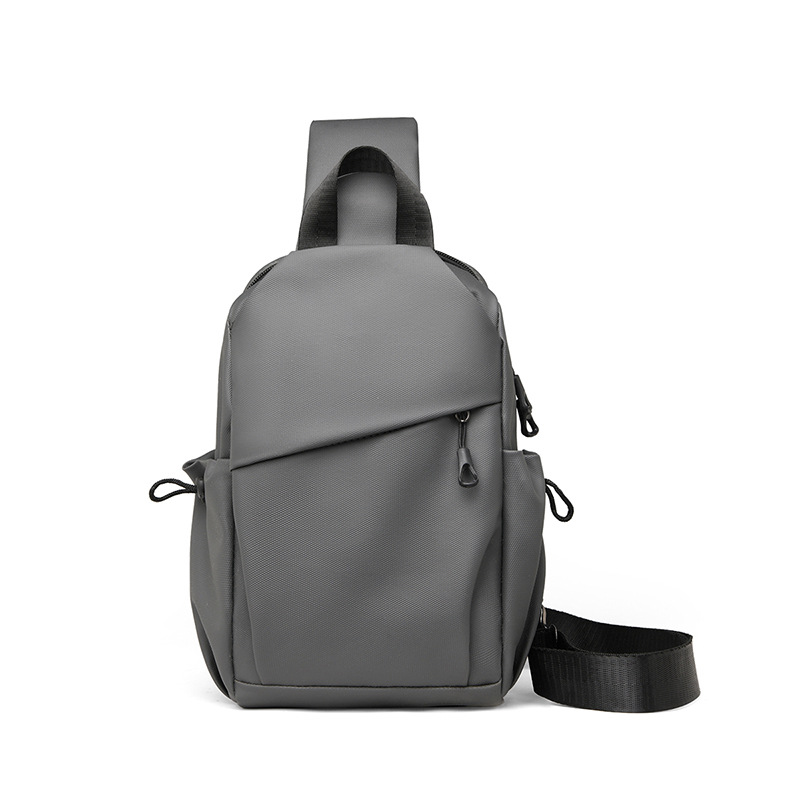 Venta al por mayor de fábrica 2023 nuevo bolso de pecho de tela Oxford para hombre simple y versátil mochila diagonal de un solo hombro para viajes al aire libre